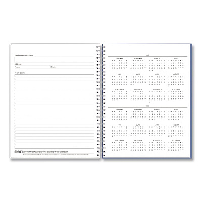 Blue Sky Tanya Blue Academic Year Daily Planner, Abstract Artwork, 11 x 8.5, Multicolor Cover, Supports Four Academic Years: 2025-2028 (156259)