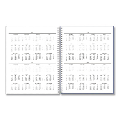 Blue Sky Tanya Blue Academic Year Daily Planner, Abstract Artwork, 11 x 8.5, Multicolor Cover, Supports Four Academic Years: 2025-2028 (156259)