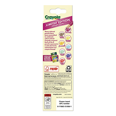 Crayola Limited Edition Collection Colored Pencils, Assorted Lead and Barrel Colors, 8/Pack (682128)