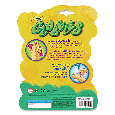 Crayola Globbles Squish Toys, Ages 4 and Up, Assorted Colors, 6/Pack (747294)
