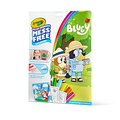 Crayola Color Wonder Bluey Coloring Book, Ages 3 and Up, 18 Pages (752805)