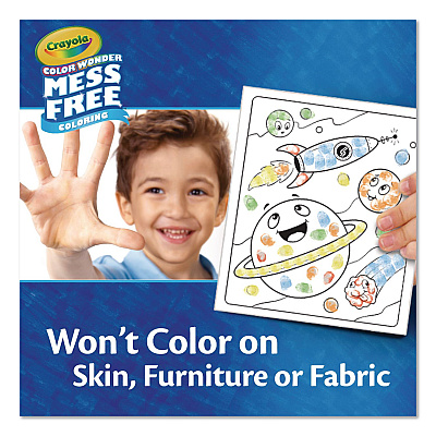 Crayola Color Wonder Mess Free Coloring Fingerprint Activity Book, Ages 3 and Up, 27 Pages (752842)