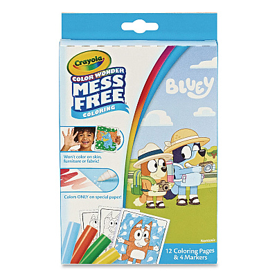 Crayola Color Wonder Bluey Mini Box Set, Ages 3 and Up, 12 Pages (752863)