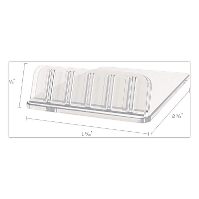 deflecto Tabletop Card Holder, Clear (20001RT)