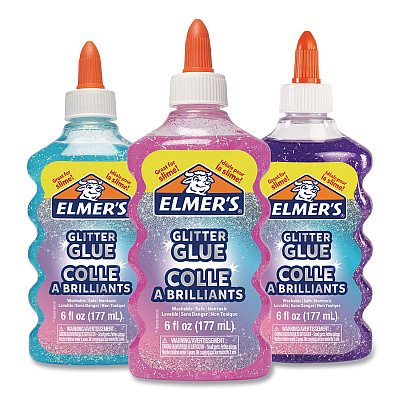 Elmer's Glitter Glue, 6 oz Bottle, Randomly Assorted Color (2058579)