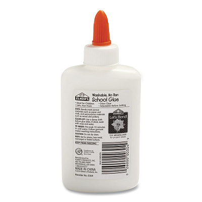 Elmer's Washable School Glue, 4 oz, Dries Clear, 12/Pack (E304SP)