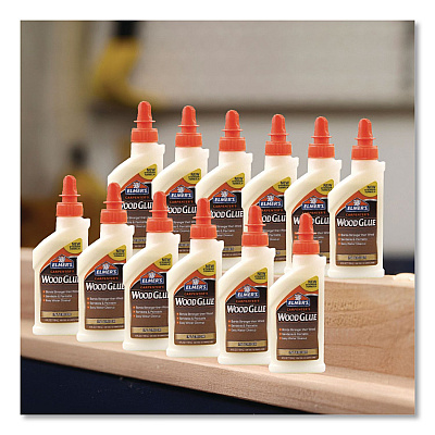 Elmer's Carpenter Wood Glue, 4 oz, Dries Beige, 12/Carton (E7000)