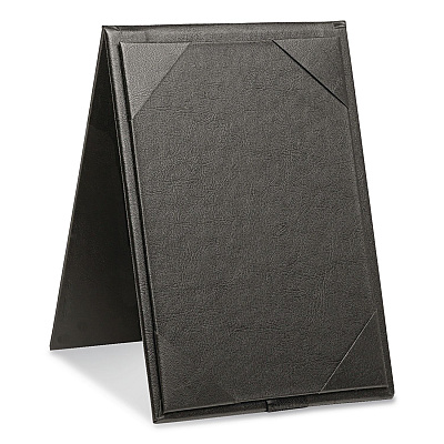 General Printing & Design Table-Top Menu Holder, For 4 x 6 Insert, 4.6 x 6.7 Holder, Black (SPLSMENU4X6A)