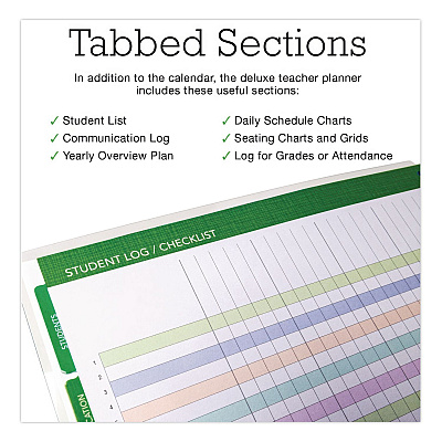 Global Printed Products Deluxe Seasons Tree Weekly/Monthly Lesson Planner, 7 Classes, Multicolor Cover, 11 x 8.5, 13-Month: Aug 2025 to Aug 2026 (NAD26DTP20)