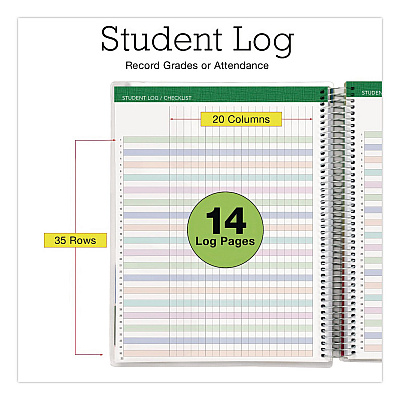 Global Printed Products Deluxe Seasons Tree Weekly/Monthly Lesson Planner, 7 Classes, Multicolor Cover, 11 x 8.5, 13-Month: Aug 2025 to Aug 2026 (NAD26DTP20)
