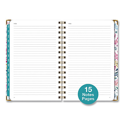 Global Printed Products Boho Ikat Academic Year Weekly/Monthly Planner, Floral Artwork, 8 x 5.5, Multicolor Cover, 14-Month: June 2025 to July 2026 (NAD265883)
