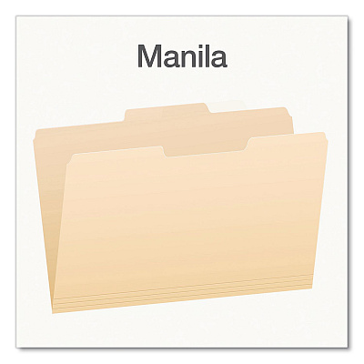 Pendaflex Manila File Folders, 1/3-Cut Tabs: Center Position, Legal Size, 0.75" Expansion, Manila, 100/Box (753132)
