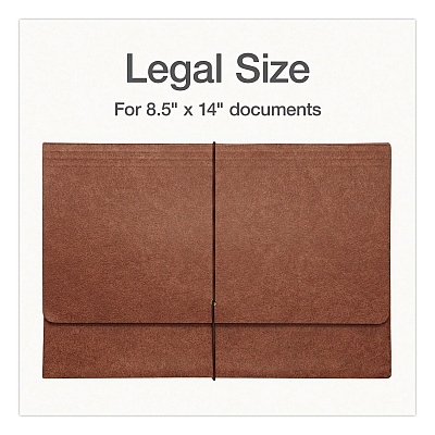 Pendaflex Heavy-Duty Expanding File Monthly Index, 5.25" Expansion, 12 Sections, Elastic Band Closure, 1/3-Cut Tabs, Legal Size, Brown (1006977)