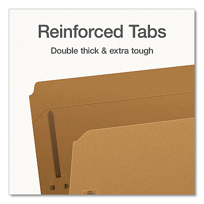 Pendaflex Kraft Fastener Folders, Straight Tab, Expands 0.75", 2 Fasteners, Letter Size, Kraft, 50/Box (1006992)