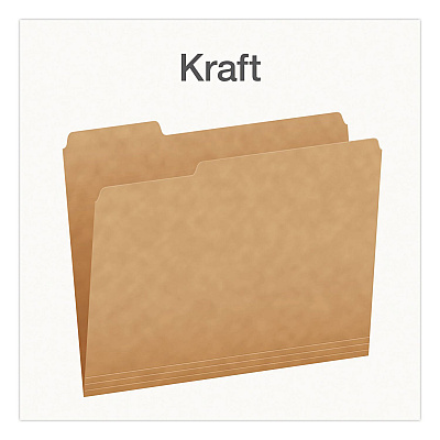 Pendaflex Kraft File Folders, 1/3-Cut Tabs: Assorted, Letter Size, 0.75" Expansion, Kraft, 50/Box (1007030)