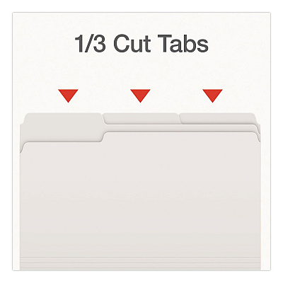 Pendaflex Double-Ply Reinforced Top Tab Colored File Folders, 1/3-Cut Tabs: Assorted, Legal, 0.75" Expansion, White, 100/Box (1007034)