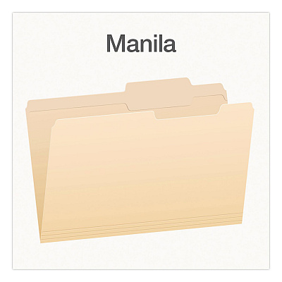 Pendaflex Manila File Folders, 2/5-Cut Tabs: Right, Legal Size, 0.75" Expansion, Manila, 100/Box (1007056)