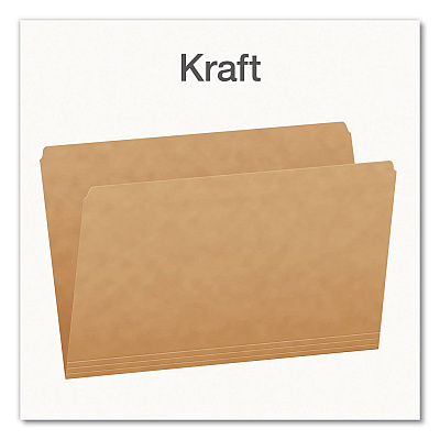 Pendaflex Kraft File Folders, Straight Tabs, Legal Size, 0.75" Expansion, Kraft, 100/Box (1007137)