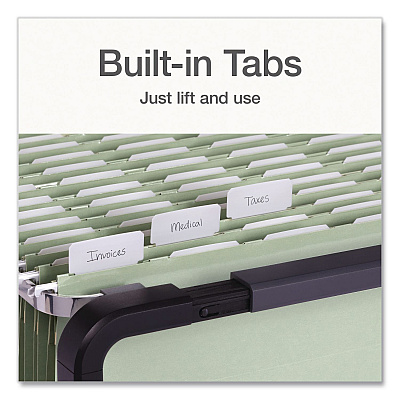 Pendaflex Ready-Tab Reinforced Hanging File Folders, Legal Size, 1/6-Cut Tabs, Sage Green, 20/Box (1009464)