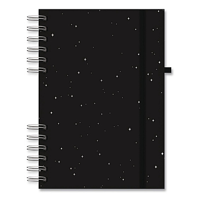 Astrobrights Twin-Wire Journal, Open Diary Format, Assorted Cover Colors, (90) Assorted Color 8.5 x 6.5 Sheets, 2/Pack (91556)