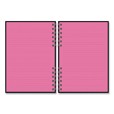 Astrobrights Twin-Wire Journal, Open Diary Format, Assorted Cover Colors, (90) Assorted Color 8.5 x 6.5 Sheets, 2/Pack (91556)