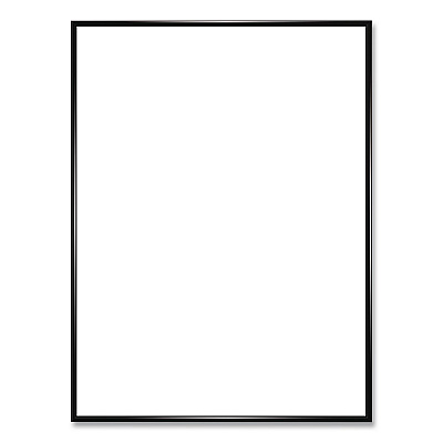General Printing & Design Poster Frame, Plastic, 12 x 18 Insert, Black, 10/Pack (PPFRM1218CP)