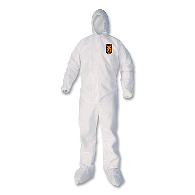 Ansell KleenGuard A40 Coveralls, 6X-Large, White, 25/Carton (30934)