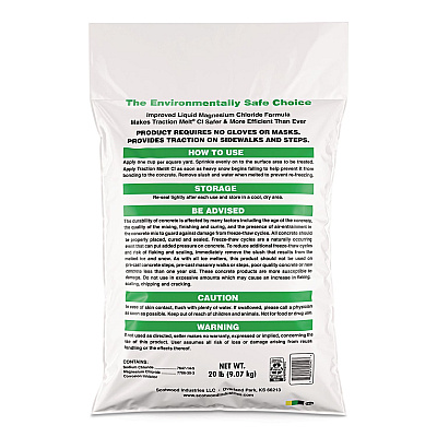 Scotwood Industries Traction Melt CI Ice and Snow Melter, 20 lb Bag, 120/Pallet (20BTMPLT)