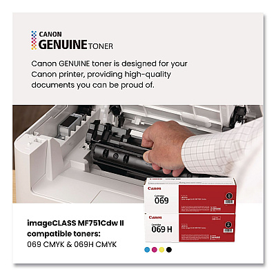Canon imageCLASS MF751Cdw II, Wireless Multifunction Laser Printer, Copy/Print/Scan (7185C016)