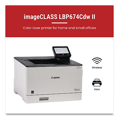 Canon imageCLASS LBP674Cdw II Wireless Laser Printer (7186C006)