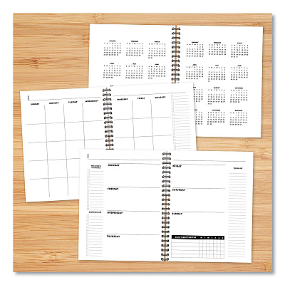 Charcoal Gray Undated Monthly Planner, 11 x 8.5, Charcoal Gray, Undated (49167)