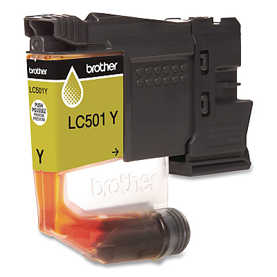 Brother LC501YS Ink, 200 Page-Yield, Yellow