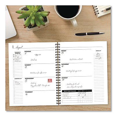 Charcoal Gray Undated Monthly Planner, 11 x 8.5, Charcoal Gray, Undated (49167)