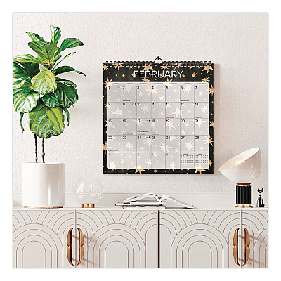 Starry Night 2026 Spiral Wall Calendar, Starry Night Artwork, 12 x 12, Multicolor Sheets, 12-Month (Jan to Dec) (54758)
