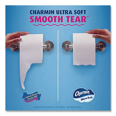 Charmin Ultra Soft Bathroom Tissue, Mega Roll, Septic Safe, 2-Ply, White, 208 Sheets/Roll, 12 Rolls/Pack (17579PK)