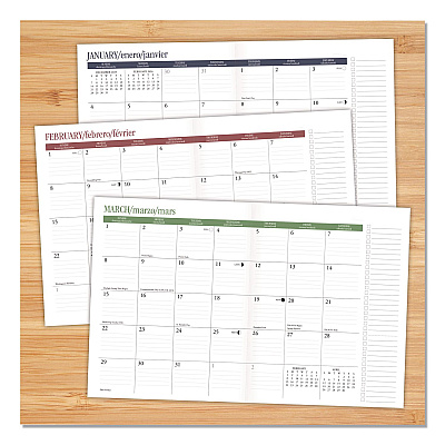 Starry Night Monthly Planner, 9.5 7.5, Black/Gold Cover, 12-Month (Jan to Dec): 2026 (57582)