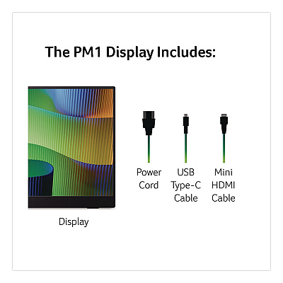 Acer PM161Q FHD LED Portable Business Monitor, 15.6" Widescreen, IPS Panel, 1920 Pixels x 1080 Pixels (PM161QBBMIUU)