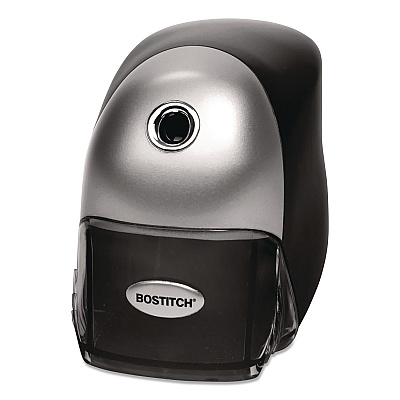 Bostitch QuietSharp Executive Electric Pencil Sharpener, AC-Powered, 4 x 7.5 x 5.13, Black/Silver, 6/Carton (EPS8HDBLKCT)