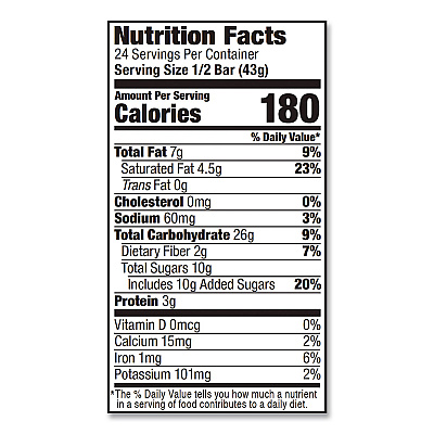 Bobo's Oatmeal Bars, Peanut Butter Chocolate Chip, 3 oz Individually Wrapped, 12/Box (00172)