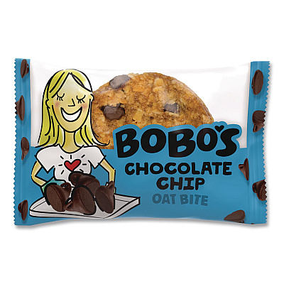 Bobo's Oatmeal Bites, Chocolate Chip, 1.3 oz Individually Wrapped, 25/Box (00214)