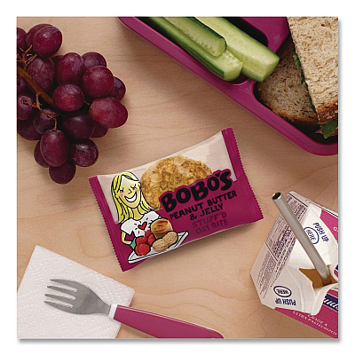Bobo's Stuff'd Oatmeal Bites, Peanut Butter and Jelly, 1.3 oz Individually Wrapped, 25/Box (00216)