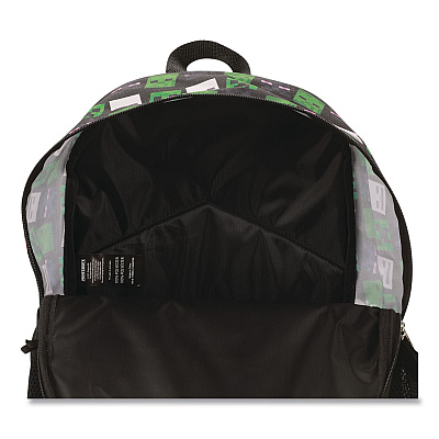 Bioworld Minecraft 5-Piece Backpack Set, Green/Gray/Black (B1Y7UR9MNCSB)