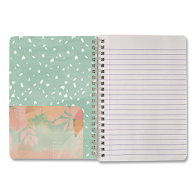 Carolina Pad Silver Lining Hardcover Journal, Medium/College Rule, Randomly Assorted Cover Designs and Colors, (80) 7 x 5 Sheets (35000)
