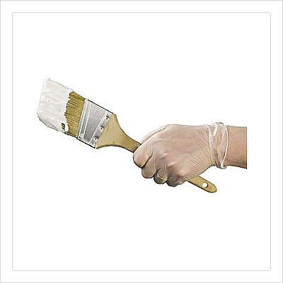 X3 by AMMEX Industrial Vinyl Gloves, Powder-Free, Large, 3 mil Thick, 9.5" Long, Clear, 100/Box (GPX346100)