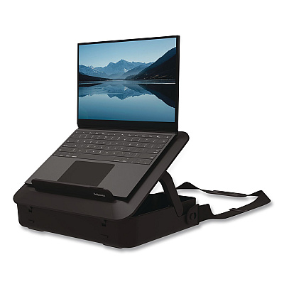 Fellowes Breyta Briefcase, Fits Devices Up to 14", Plastic, 15.11 x 12 x 3.5, Black (100098568)