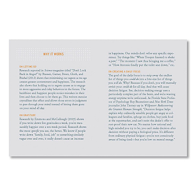 Chronicle Books Guided Journal: Two Minute Mornings - Win Your Day Every Day by Neil Pasricha, Gold/Blue Cover, (152) 6.25 x 4.75 Sheets (978145216346)