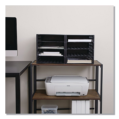 Thinkspace Literature Organizer, 8 Sections, 21 x 12.25, Black (39443)