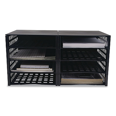 Thinkspace Literature Organizer, 8 Sections, 21 x 12.25, Black (39443)
