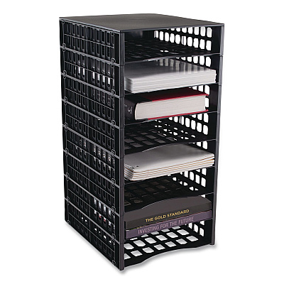 Thinkspace Literature Organizer, 8 Sections, 21 x 12.25, Black (39443)