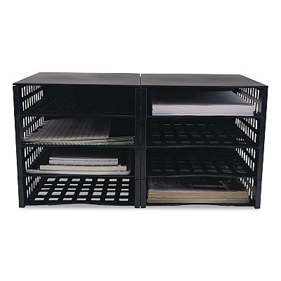 Thinkspace Literature Organizer, 8 Sections, 21 x 12.25, Black (39443)